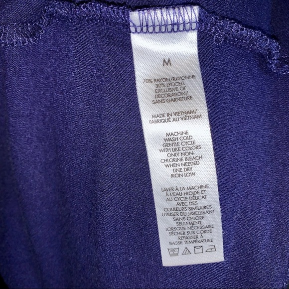 Purple Sleeveless Calvin Klein Top Sz Med - Picture 6 of 8